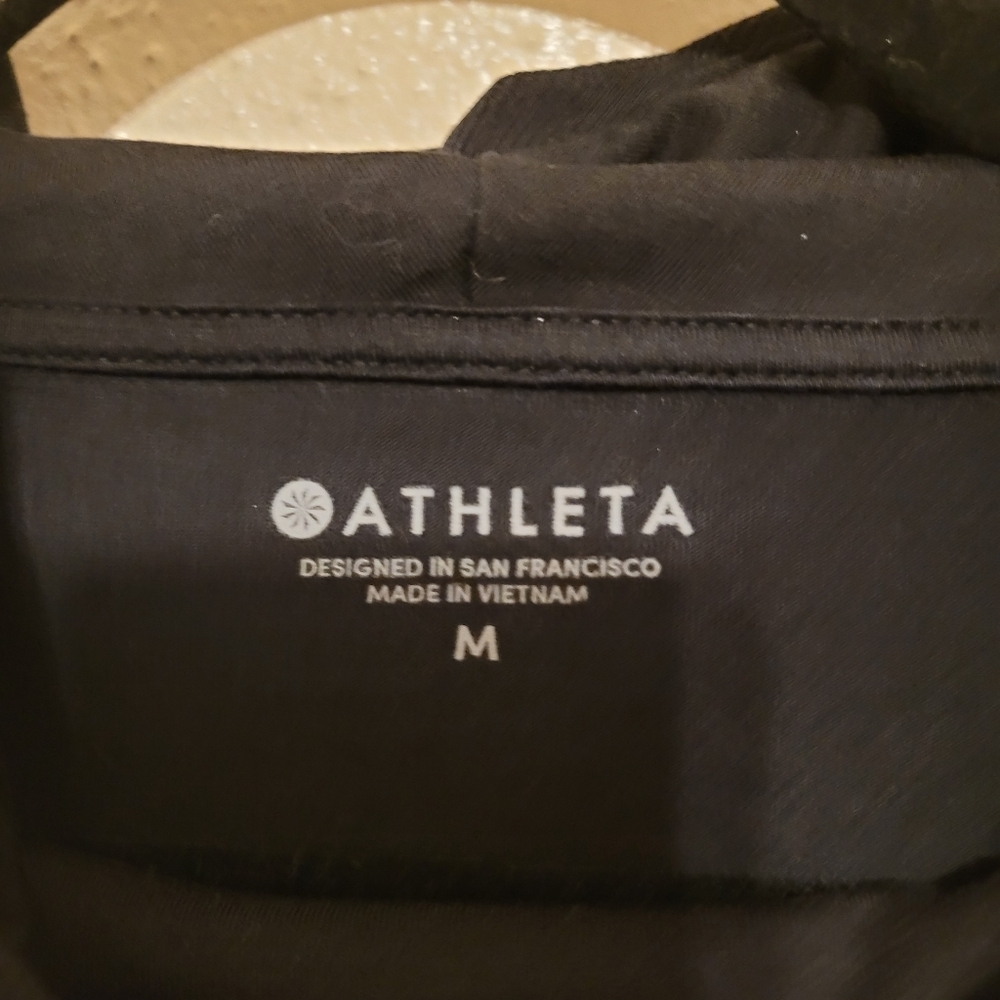 Athleta Essence Hooded Cowl Neck Fitted Tunic Medium - Picture 3 of 4